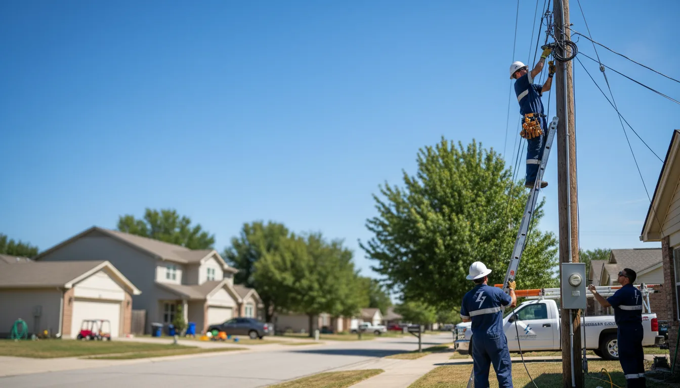 Residential electrician providing installation services in Wells, MI